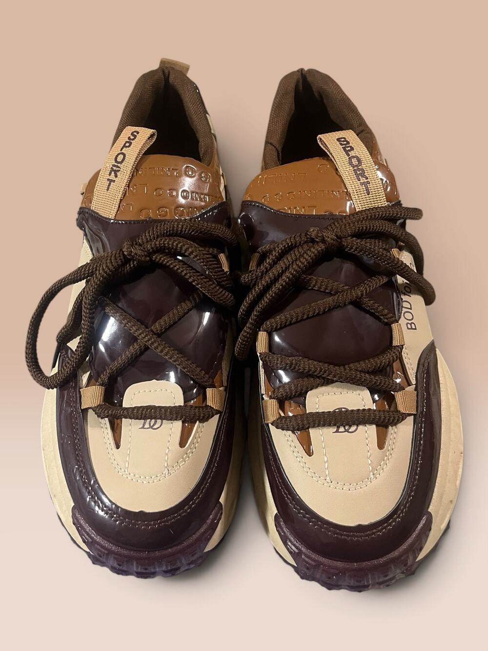BOD folk you Brand Sport Streetwear Lace Up Platform Sneakers Men 10.5 EU 44 NIP